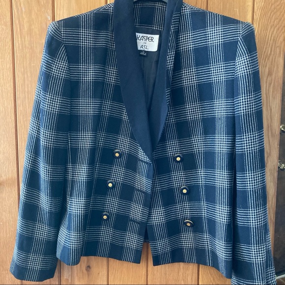 Kasper Ladies Double Breasted Navy Blue Jacket - Picture 3 of 5